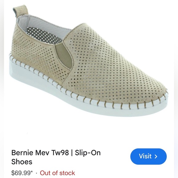 NIB BERNIE MEV NEW YORK TW98 NUBUCK UPPER MEMORY FOAM SLIP ON WOMENS EU40 SZ9 - Picture 9 of 9